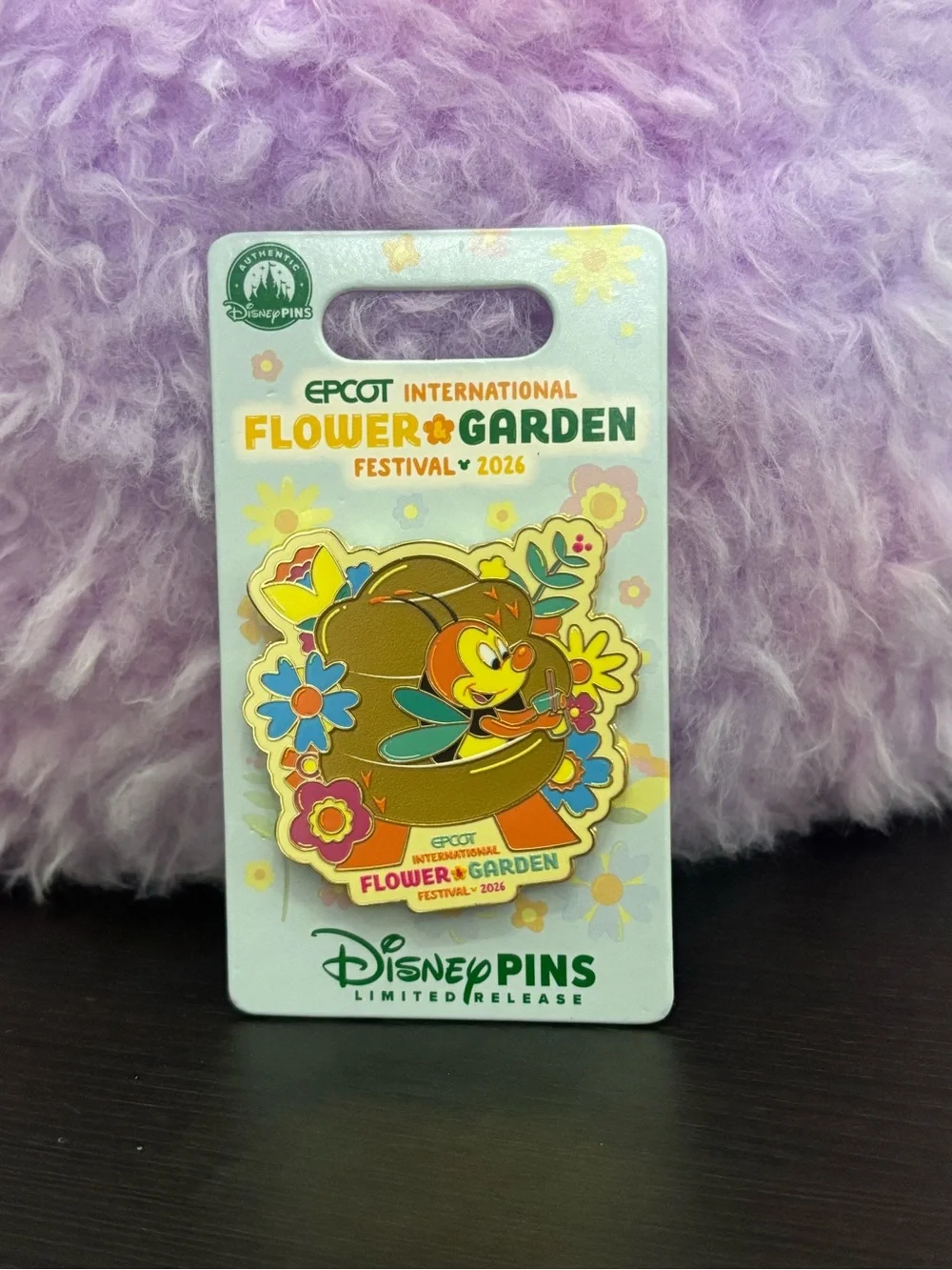 Disney EPCOT Flower & Garden Festival 2026 Spike The Bee in Beehive Pin NEW